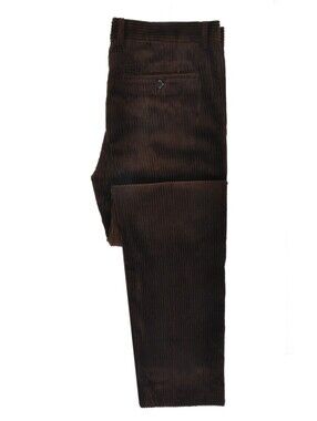 AMI Alexandre Mattiusi NWT Brown Whale Corduroy Pants 34 35863